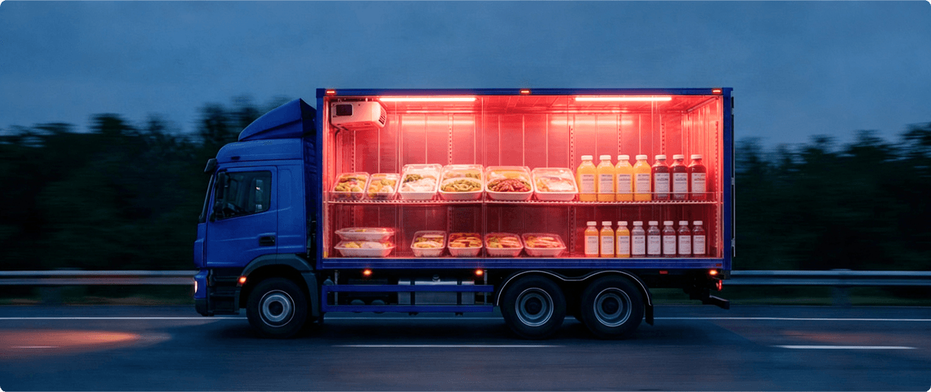 Heated trailer protecting freeze-sensitive freight in winter